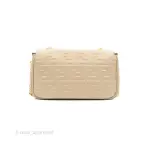 Fendi Baguette Chain Midi Light Grey Lambskin Bag
