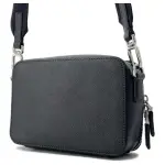 Prada Shoulder Bag Triangle Brick Saffiano Leather Black