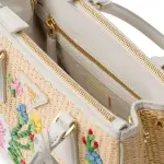 Small Galleria Saffiano Crochet Handbag