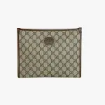 Gucci Brown GG Interlocking Pouch