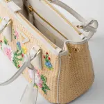 Small Galleria Saffiano Crochet Handbag