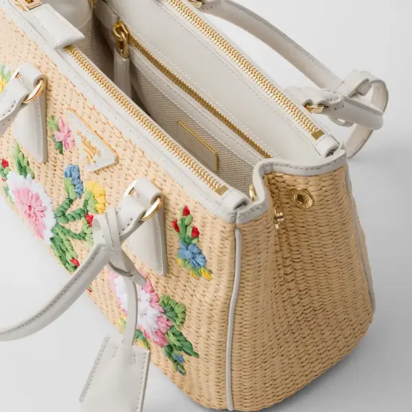 Small Galleria Saffiano Crochet Handbag