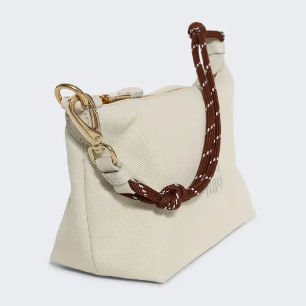 Miu Canvas Shoulder Bag