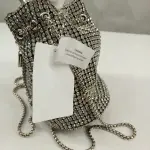 "Sparkling Rhinestone Bucket Bag"