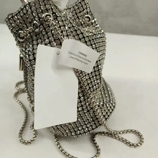 "Sparkling Rhinestone Bucket Bag"