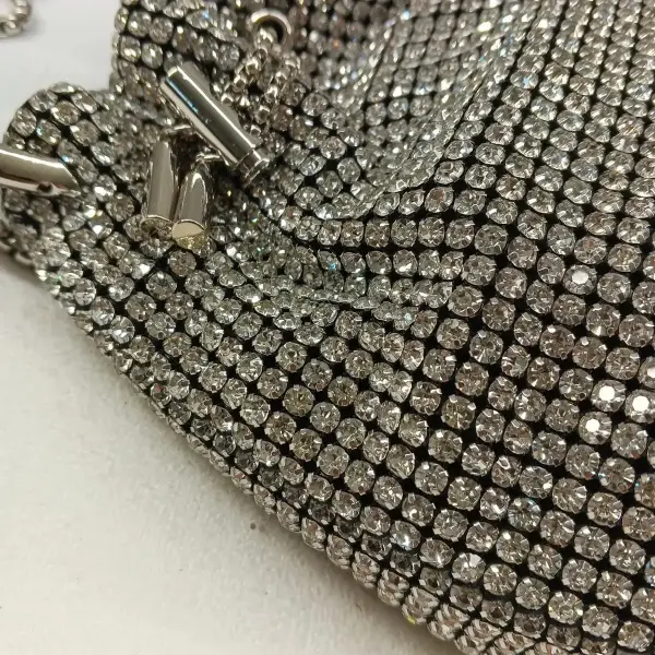 "Sparkling Rhinestone Bucket Bag"